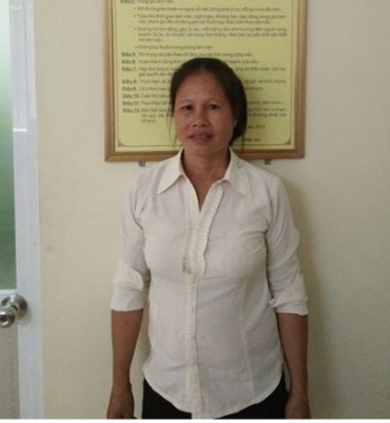 Cô Cúc sinh năm 1969, quê Phú Thọ sẵn sàng đi làm