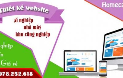 Dịch vụ thiết kế website xí nghiệp nhà máy khu công nghiệp