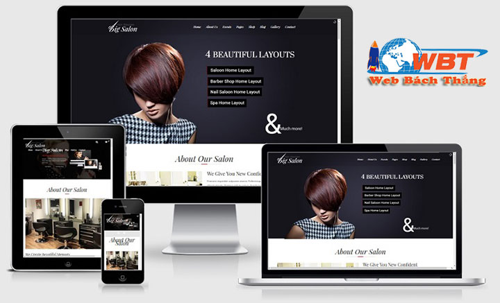 Dịch vụ thiết kế website salon tóc chuyên nghiệp chuẩn seo