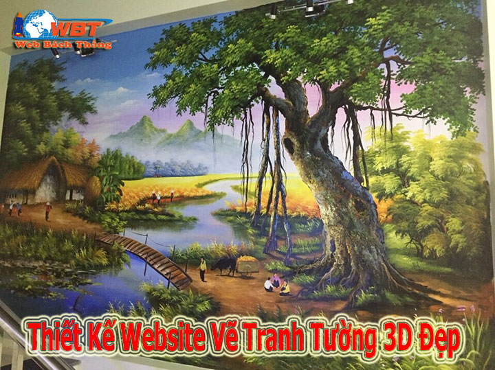 công ty thiết kế website vẽ tranh tường 3d đẹp chuyên nghiệp uy tín