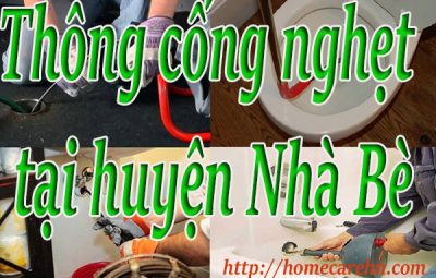 Thông cống nghẹt tại huyện Nhà Bè