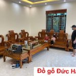 Mẫu bàn ghế gỗ phòng khách giá rẻ tại Hà Nội đơn giản-Homecare HN